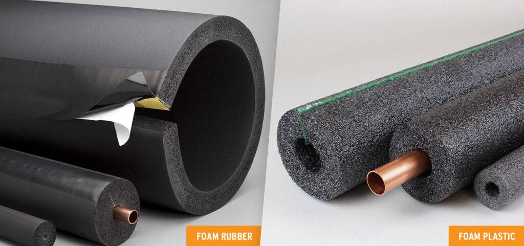 This image portrays Rubber Versus Foam Pipe Insulation: Which is better? by Aeroflex USA.